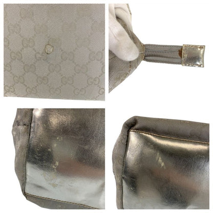 Gucci Sherry Line Silver GG Canvas 131230 Tote Bag Shoulder Bag Ladies 506640