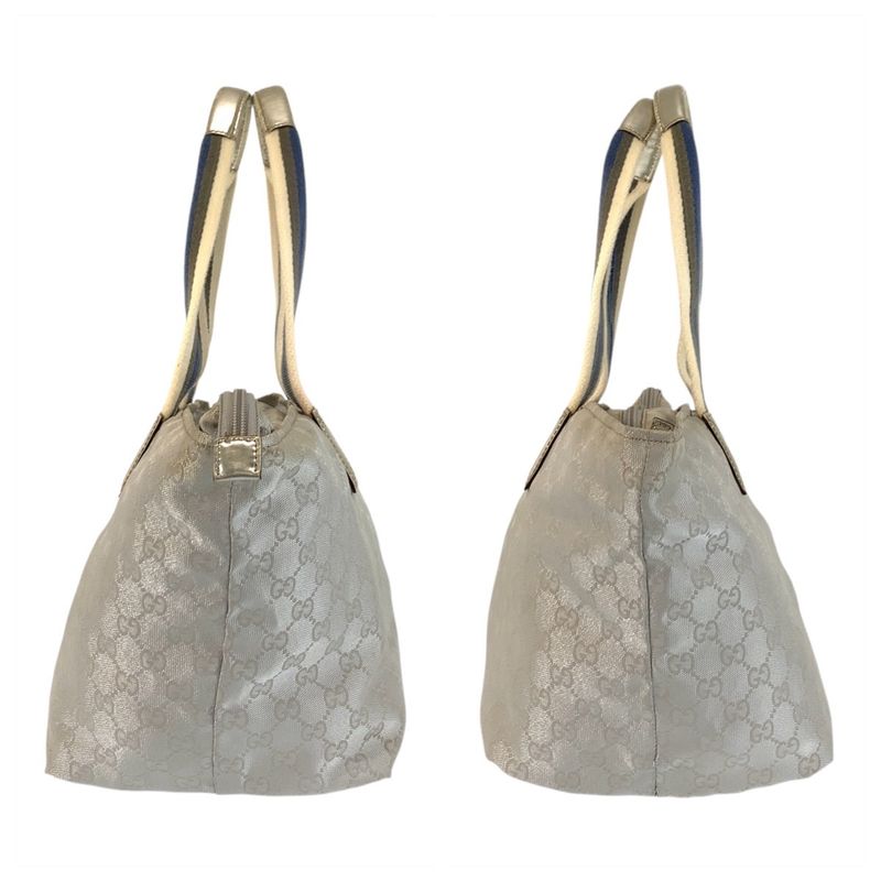 Gucci Sherry Line Silver GG Canvas 131230 Tote Bag Shoulder Bag Ladies 506640