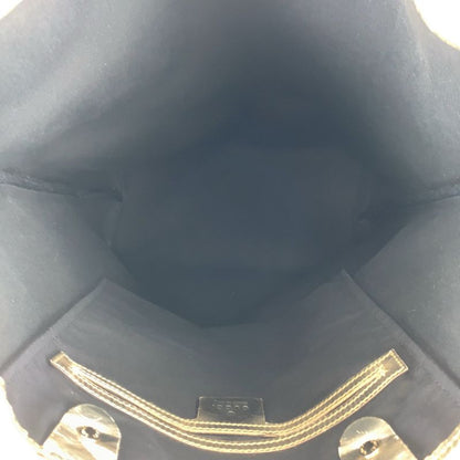 Gucci White Gold GG Supreme Canvas Enamel 189896 Tote Bag Shoulder Bag Ladies