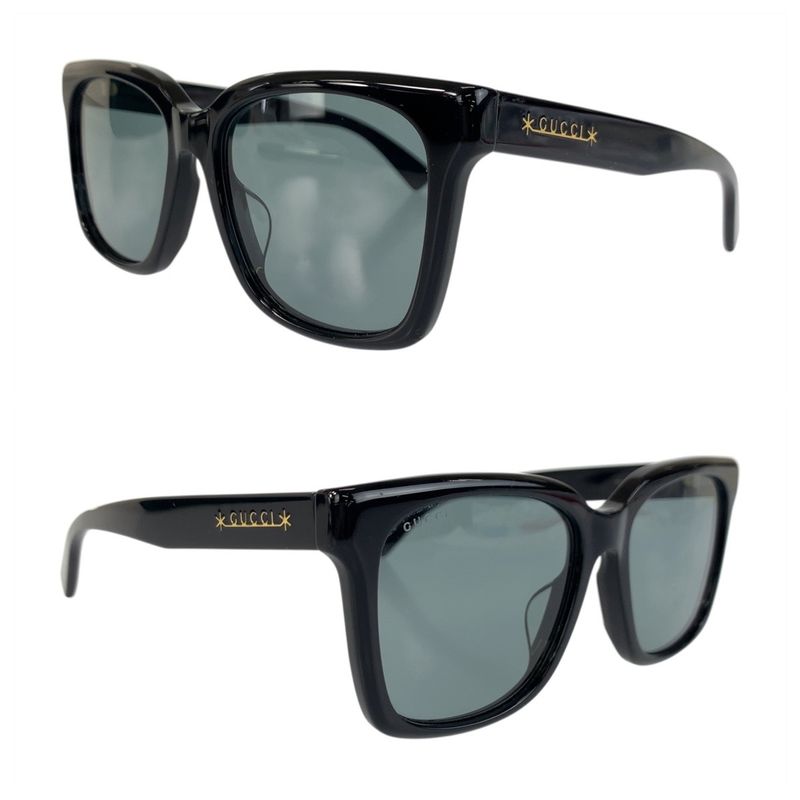 Gucci Black Plastic 56▫18-145l Sunglasses Unisex Men's 506777