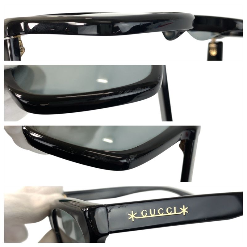 Gucci Black Plastic 56▫18-145l Sunglasses Unisex Men's 506777