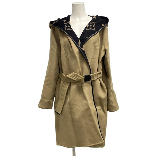 Louis Vuitton Coat Size 42 L Women's Giant Monogram Jacquard Wrap Coat Rw211wnuv