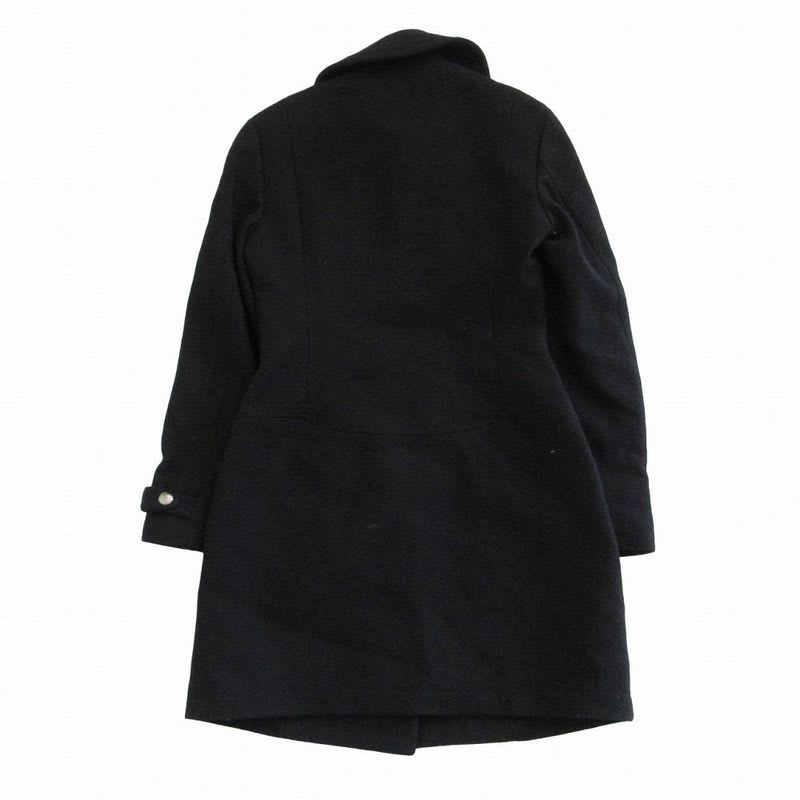 Versace Versus Melton Wool Coat Outerwear Size 38-24 M Women's Black