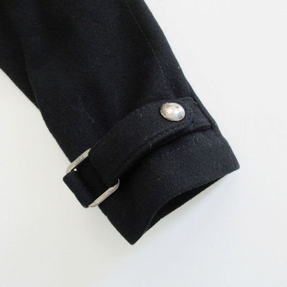 Versace Versus Melton Wool Coat Outerwear Size 38-24 M Women's Black