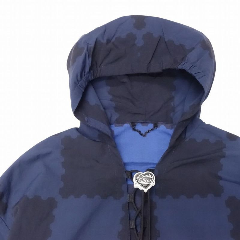 Louis Vuitton NIGO Giant Damier Lace Windbreaker Nylon Jacket 46 TNT 22SS