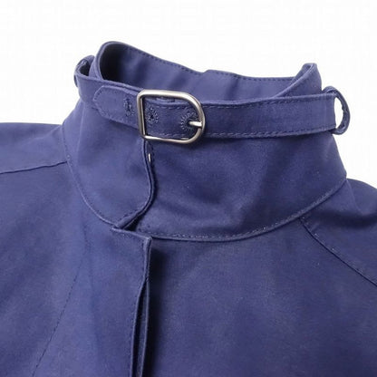 Hermes Rubberized Hiyoku Coat Spring Jacket Long Length Stand Collar Belt 34