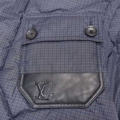 Louis Vuitton Down Jacket Blouson 2-Way Logo Leather Switching