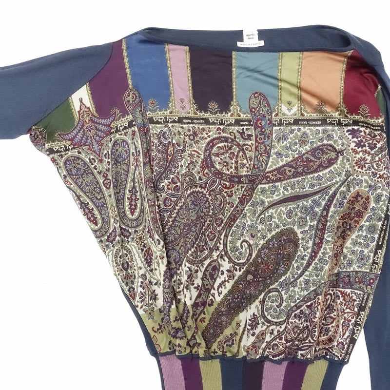 Hermes By Gaultier Period Cashmere Silk Knit Cut And Sewn 00S