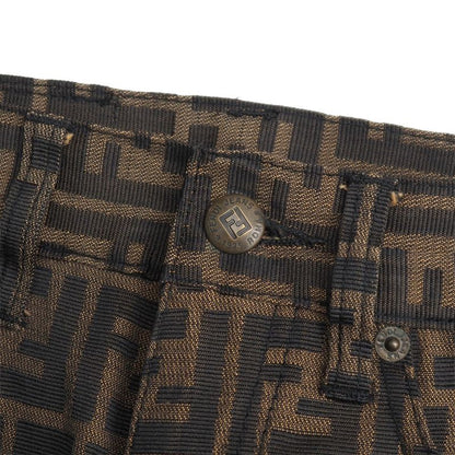 Fendi Vintage Pants 40 Zucca Tapered