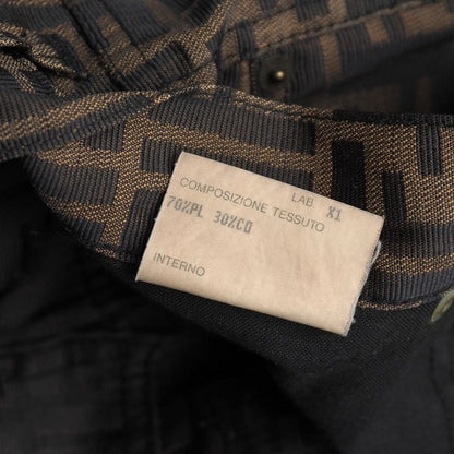 Fendi Vintage Pants 40 Zucca Tapered