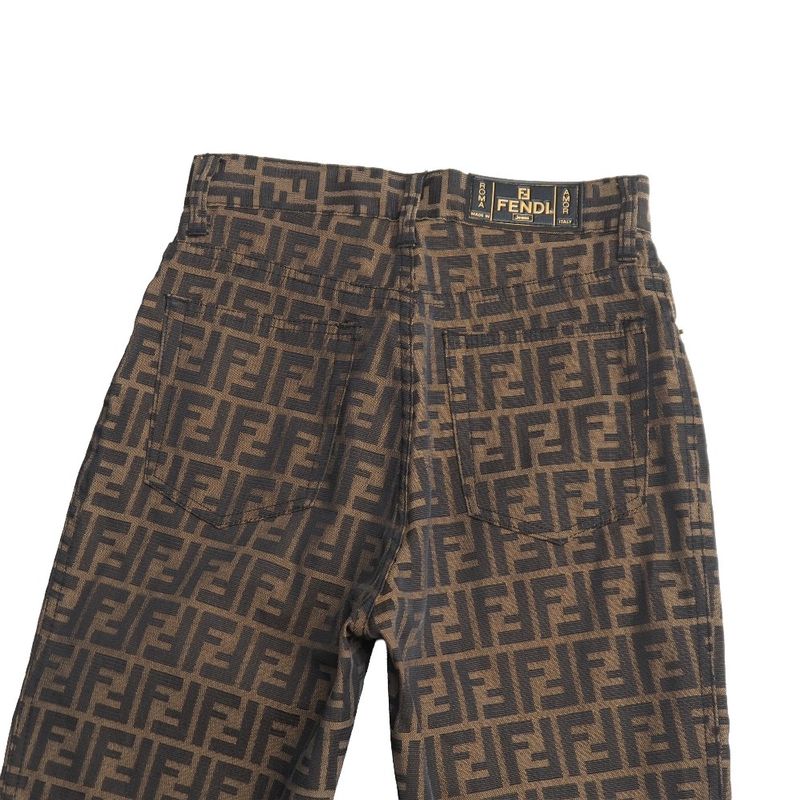 Fendi Vintage Pants 40 Zucca Tapered