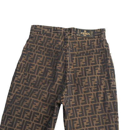 Fendi Vintage Pants 40 Zucca Tapered