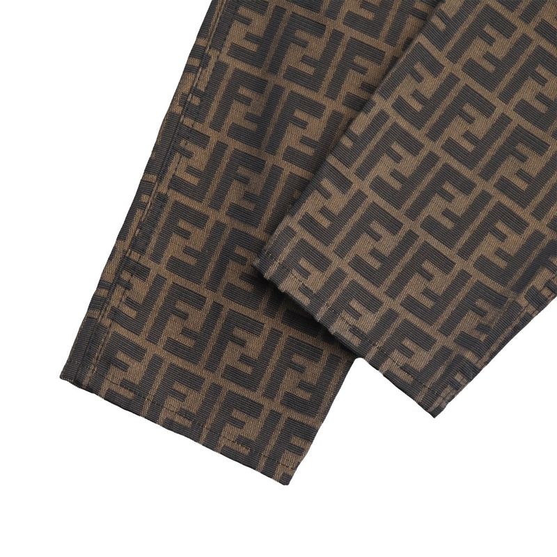 Fendi Vintage Pants 40 Zucca Tapered