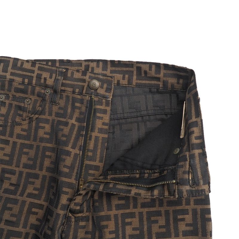 Fendi Vintage Pants 40 Zucca Tapered