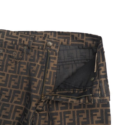 Fendi Vintage Pants 40 Zucca Tapered