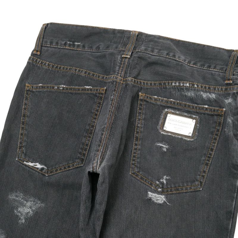 Dolce & Gabbana Denim Pants 44 Aged Black Jeans