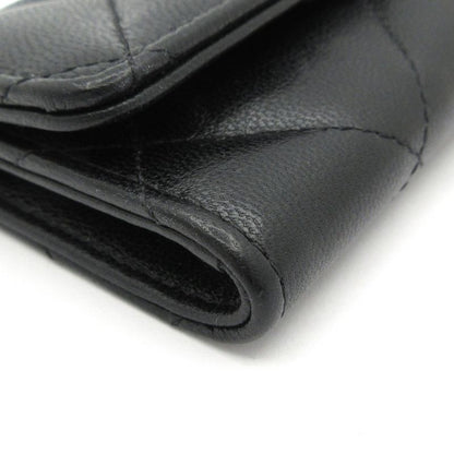 Chanel Coin Case Matelasse Black Gold Hardware Leather