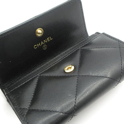 Chanel Coin Case Matelasse Black Gold Hardware Leather