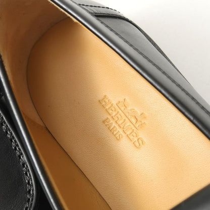 Hermes Impact Loafers 37 Glenan Buckle Leather Shoes