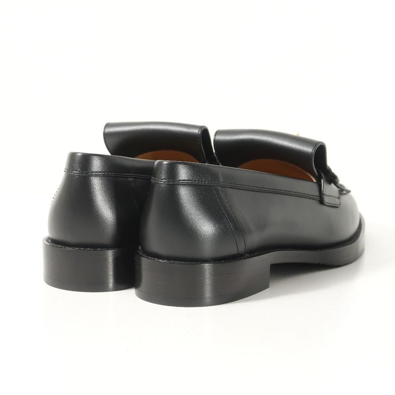 Hermes Impact Loafers 37 Glenan Buckle Leather Shoes