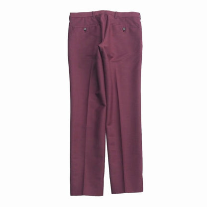 Prada Pants 44 Trousers Pleated No Tuck Bordeaux