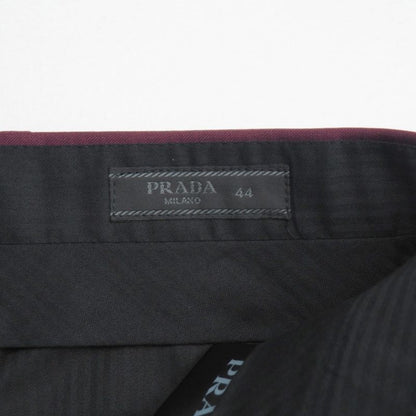 Prada Pants 44 Trousers Pleated No Tuck Bordeaux
