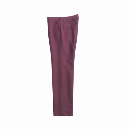 Prada Pants 44 Trousers Pleated No Tuck Bordeaux
