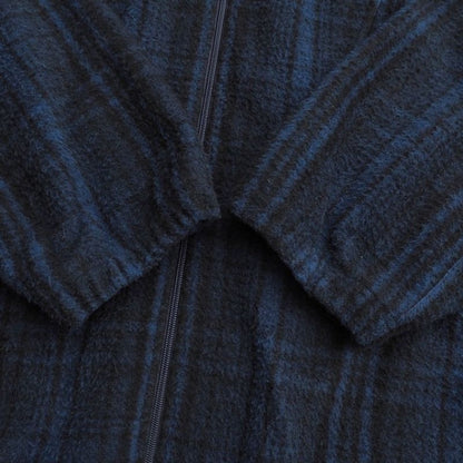 Balenciaga Tracksuit Jacket 44 Zip Up Check Sporty B Wool Blue Black