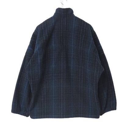 Balenciaga Tracksuit Jacket 44 Zip Up Check Sporty B Wool Blue Black