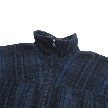 Balenciaga Tracksuit Jacket 44 Zip Up Check Sporty B Wool Blue Black