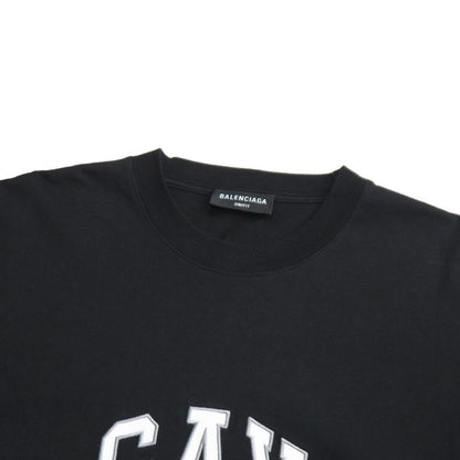 Balenciaga Gay Pride Short Sleeve T-Shirt S Logo Embroidery Crew Black Gray White