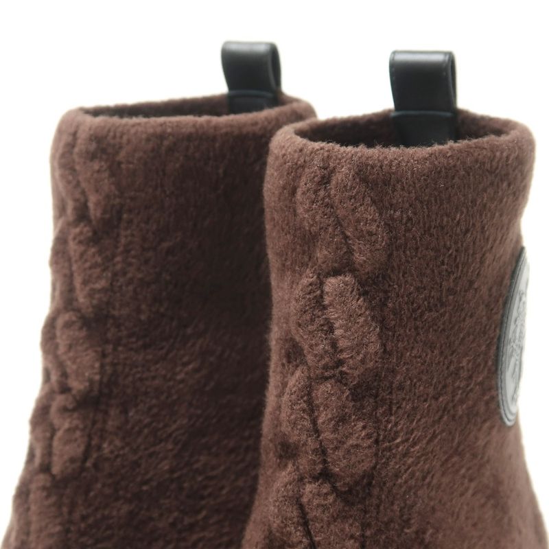 Hermes Voltige Boots 36 Click Senue Exlibris Knit Ankle Short