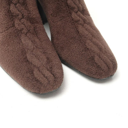 Hermes Voltige Boots 36 Click Senue Exlibris Knit Ankle Short