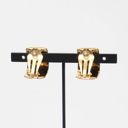 Hermes Earrings Enamel Gold Gold Multicolor