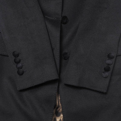 Dolce & Gabbana Coat 38 Chesterfield Lining Leopard