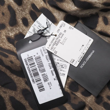 Dolce & Gabbana Coat 38 Chesterfield Lining Leopard