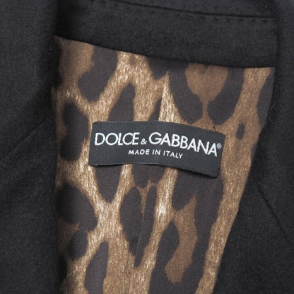 Dolce & Gabbana Coat 38 Chesterfield Lining Leopard