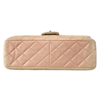 Chanel Shoulder Bag Double Flap Matelasse 2.55 Ivory X Light Pink Lambskin