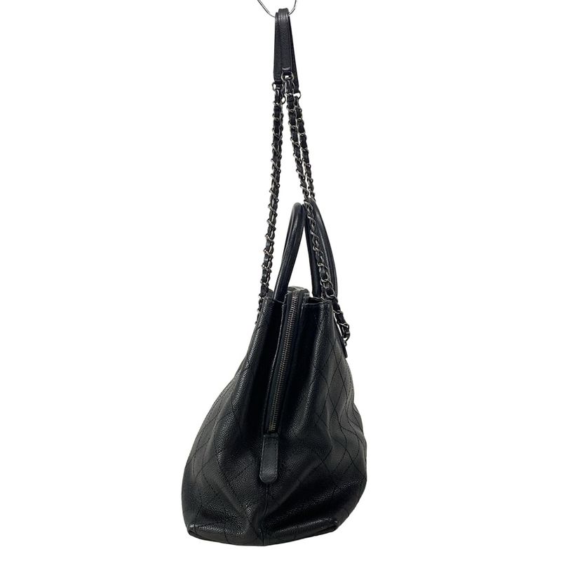 Chanel Shoulder Bag In The Mix Black Chain Shoulder Vintage Silver Hardware 2way