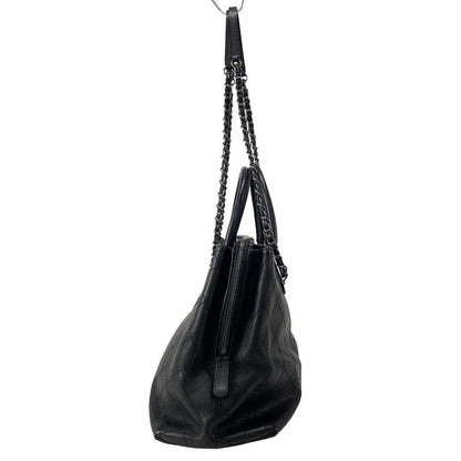 Chanel Shoulder Bag In The Mix Black Chain Shoulder Vintage Silver Hardware 2way