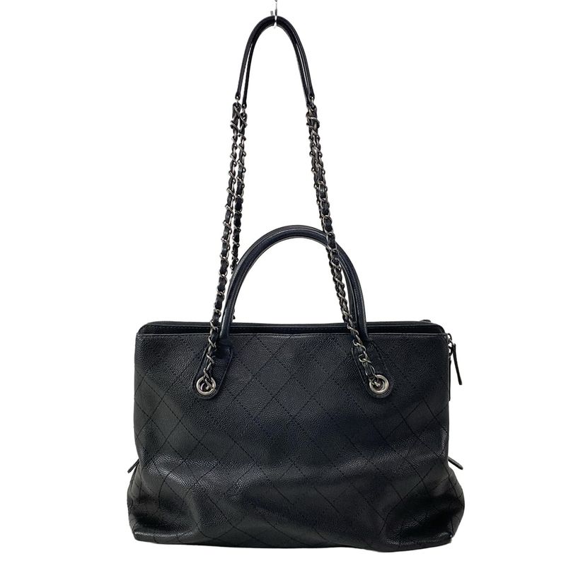 Chanel Shoulder Bag In The Mix Black Chain Shoulder Vintage Silver Hardware 2way