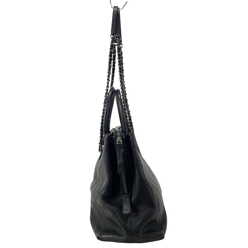 Chanel Shoulder Bag In The Mix Black Chain Shoulder Vintage Silver Hardware 2way