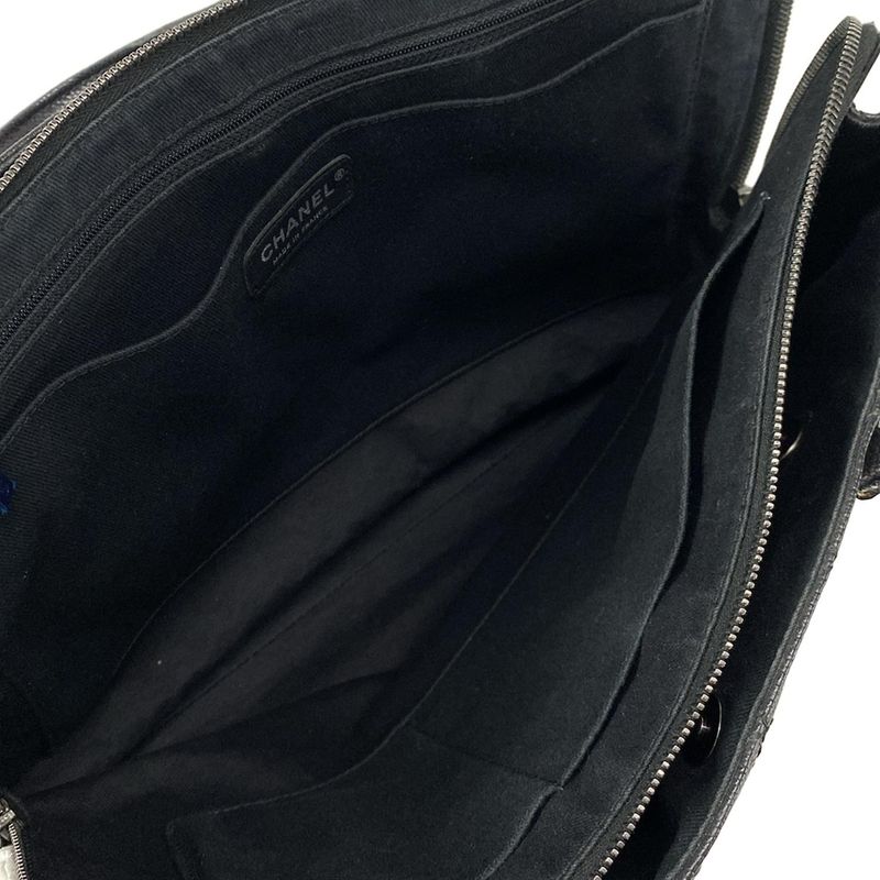 Chanel Shoulder Bag In The Mix Black Chain Shoulder Vintage Silver Hardware 2way