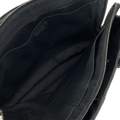 Chanel Shoulder Bag In The Mix Black Chain Shoulder Vintage Silver Hardware 2way