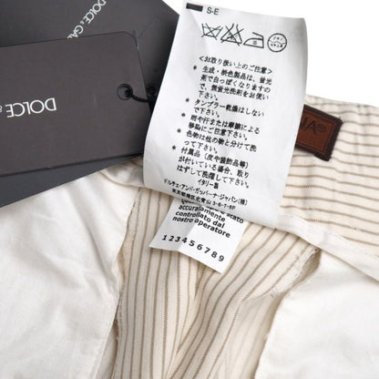Dolce & Gabbana Wide Pants 48 Ivory