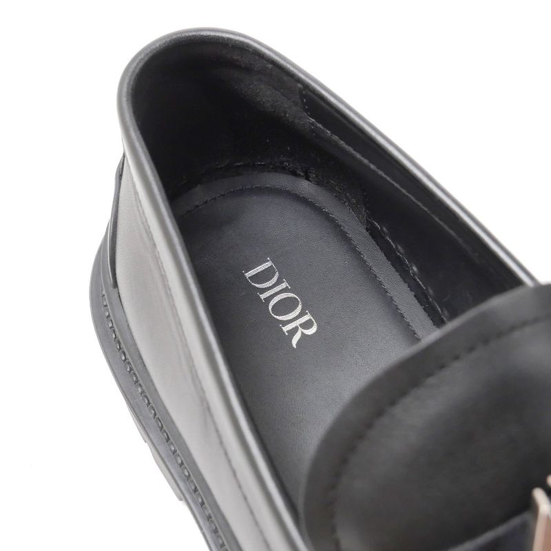 Dior Explorer Loafers 39 CD Logo Derby Shoes Platform Leather