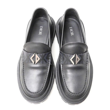 Dior Explorer Loafers 39 CD Logo Derby Shoes Platform Leather