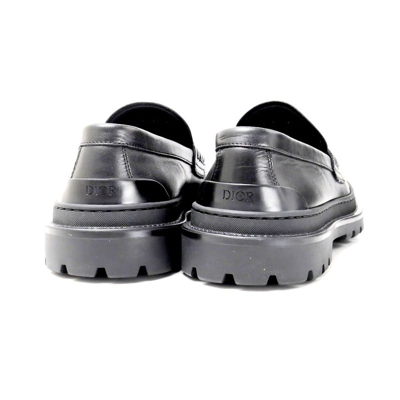 Dior Explorer Loafers 39 CD Logo Derby Shoes Platform Leather