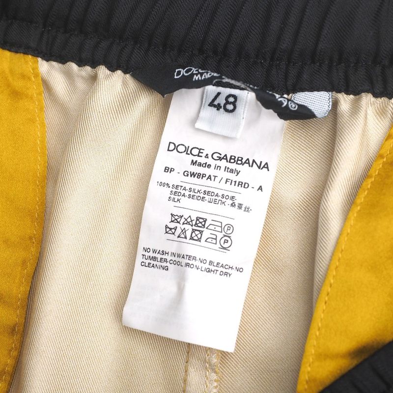 Dolce & Gabbana Shorts 48 Silk Bermuda Pants