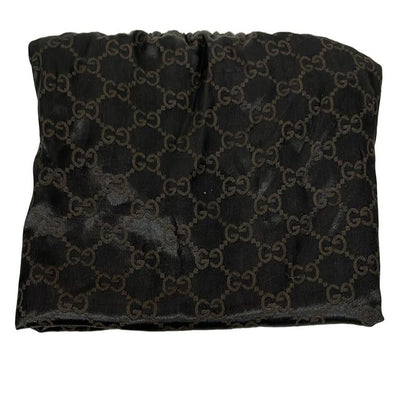 Gucci Shoulder Bag GG Pattern 181092 Beige X Dark Brown Leather